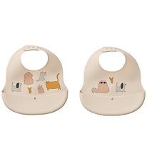 Liewood Hagesmække - Silikone - 2-pak - Ember - Cats and Dogs/Sa