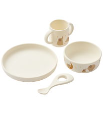 Liewood Spisesæt - Silikone - 4 Dele - Vivi - Elephant/Creme de