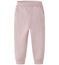 Name It Sweatpants - NmfVima - Burnished Lilac/Heart Embroidery