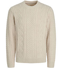 Jack & Jones Bluse - Strik - JprBlusean - Silver Lining/Melange