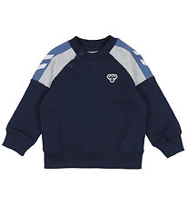 Hummel Sweatshirt - HmlMini - Dress Blues m. Logo
