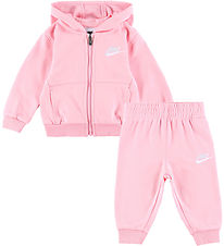 Nike Sweatsæt - Cardigan/Sweatpants - Medium Soft Pink