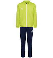 Hummel Træningssæt - HmlLogo - Lime Punch/Marine