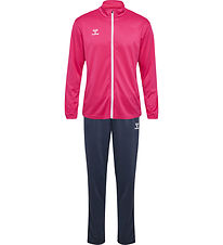 Hummel Træningssæt - HmlLogo - Raspberry Sorbet/Ombre Blue