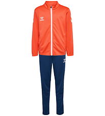 Hummel Træningssæt - HmlLogo - Nasturtium/Dark Denim