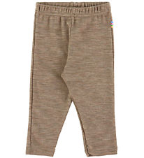 Joha Leggings - Uld/Silke - Beige Melange