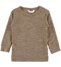 Joha Bluse - Uld/Silke - Beige Melange