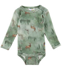 Joha Body l/æ - Uld - Grøn m. Skov