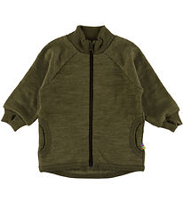 Joha Cardigan - Uld - Mos Grøn
