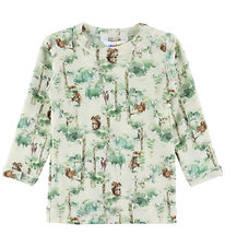 Joha Bluse - Uld - Off White m. Træer