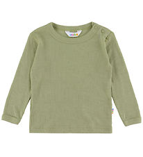 Joha Bluse - Rib - Uld/Silke - Grøn