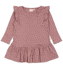 Petit Piao Kjole - Rib - Modal - Nostalgic Rose/Coffee Bean