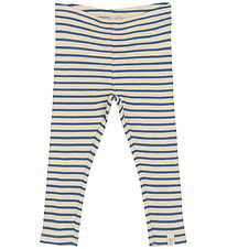 Petit Piao Leggings - Rib - Modal - True Navy/Off White