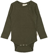 Petit Piao Body l/æ - Rib - Modal - Green Leaf