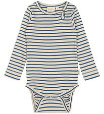 Petit Piao Body l/æ - Rib - Modal - True Navy/Off White