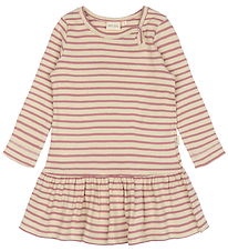 Petit Piao Kjole - Rib - Modal - Nostalgic Rose/Off White