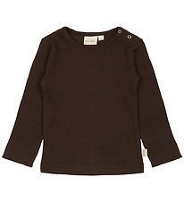 Petit Piao Bluse - Rib - Modal - Coffee Bean