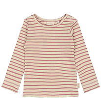 Petit Piao Bluse - Rib - Modal - Nostalgic Rose/Off White