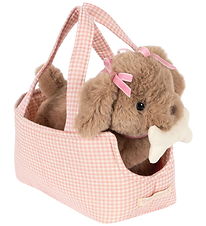 Konges Sløjd Bamse - Hundehvalpen Maude - Pink Check