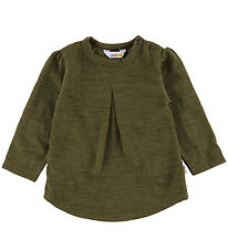Joha Bluse - Uld - Mos Grøn