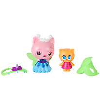 Gabby's Dollhouse Figursæt - 4 Dele - Queen Kitty Fairy & Kitty