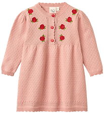 Flöss Kjole - Aya - Strik - Warm Pink