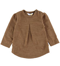 Joha Bluse - Uld - Varm Brun