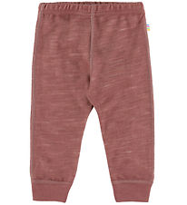 Joha Leggings - Uld/Bambus - Mørk Rose