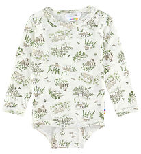 Joha Body l/æ - Uld/Silke - Off White m. Træer