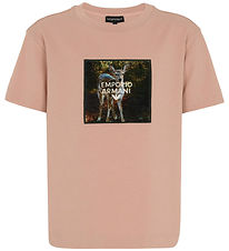 Emporio Armani T-shirt - Mahogany Rose m. Print