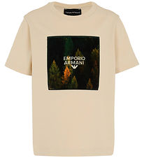 Emporio Armani T-shirt - French Oak m. Print