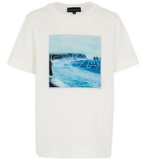 Emporio Armani T-shirt - Off White m. Print