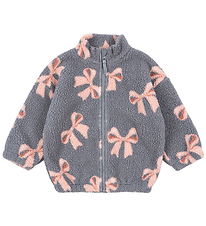 Konges Sløjd Fleecejakke - Jody Teddy - Bella Blue Bow