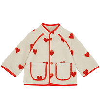 Flöss Fleecejakke - Simone - Soft white heart