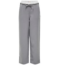 Kids Only Bukser - KogMiley - Medium Grey Melange/Boxer White