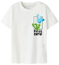 Name It T-shirt - NkmAbner  Fallguys - Bright White