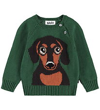 Molo Bluse - Strik - Uld/Bomuld - Dachs Puppy