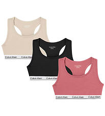 Calvin Klein Toppe - 3-pak - Sort/Rosa/Hvid
