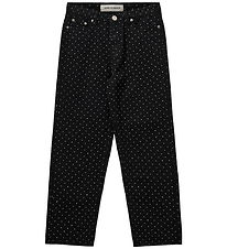 Sofie Schnoor Jeans - Denim - Sort m. Prikker