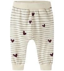 Name It Bukser - NbfVandora - Summer Sand/Stripes and Hearts