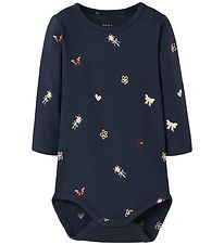 Name It Body l/æ - NbfVandora - Navy Blazer/Flowers and Hearts