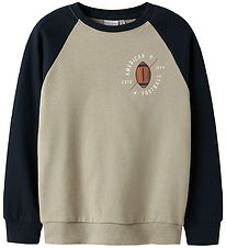 Name It Sweatshirt - NkmVildar - Island Fossil/American Football