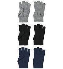 Name It Handsker - NkmMagic - 6-pak - Black/GREY SPELLBOUND