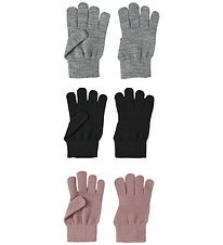 Name It Handsker - NkfMagic - 6-pak - Black/GREY WOODROSE