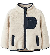Name It Fleeecejakke - NmnMattia - Moonbeam/CHEST POCKET DARK SA