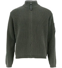 C.P. Company Cardigan - Strik - Grape Leaf Green