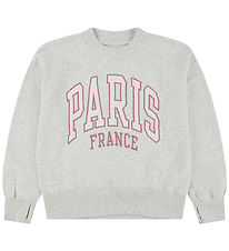 Abercrombie & Fitch Sweatshirt - Light Grey Heather/Rosa