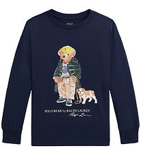 Polo Ralph Lauren Bluse - Navy m. Bamse