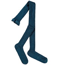 Molo Strømpebukser - Glitter Rib Tights - Cosmic Green