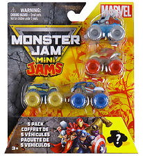 Monster Jam Mini - Marvel - 5-pak